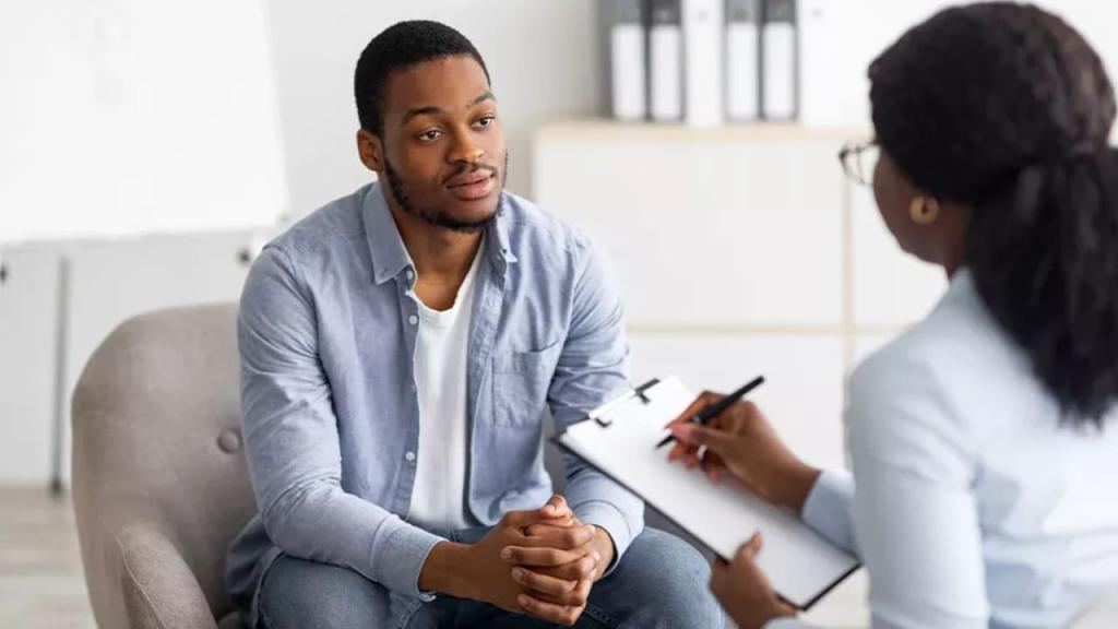Psychiatrists giving sessions